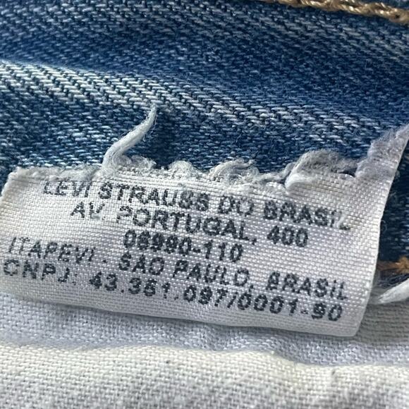 VTG Y2K Levi's 501 Jeans Size 30 W Distressed MED Wash Thrashed Destroyed Denim - Picture 12 of 15